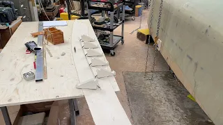 Designing and cutting sections for the bilge keels.