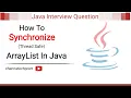 How to Synchronize Thread Safe ArrayList in Java What is CopyOnWriteArrayList class in Java