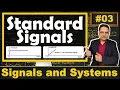 Standard Signals Explained Impulse Step Ramp Parabolic Signum Rectangular Sinc Sampling