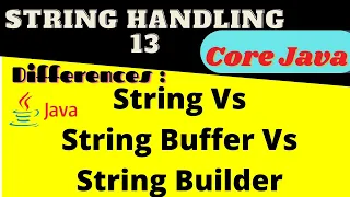 Difference Between String StringBuffer and StringBuilder in Java Java Interview question