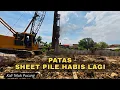 KERJA PATAS❗️PEMASANGAN KEMBALI SHEET PILE KALI TELUK PUCUNG BEKASI UTARA