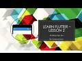 Learn Flutter - Lesson 2 Setting up AppBar
