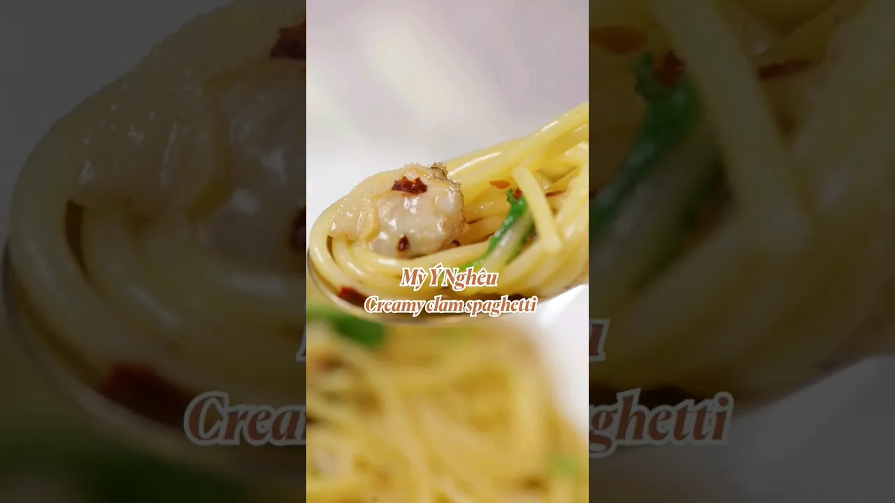  Creamy clam spaghetti