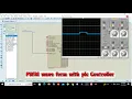 how to make a simulation of pwm waveform with pic microcontroller in proteus using micro c