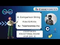 B Comparison String Codeforces Educational Round Div 2 Codeforces DCC NIT-A