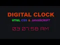 Digital Clock Using HTML CSS JavaScript Dark Theme Neumorphism UI Design MaxxCode