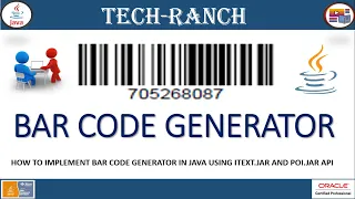 Live Demonstration of Bar Code Generator in Java Practice Projects TechRanch