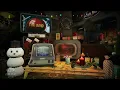 Lagu Cozy Vault Christmas Thunderstorm ❄️⛈ | Fallout Holiday Ambience, Fireplace, Jack Frost Cartoons