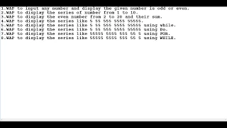 QBasic Programming Using SUB Procedure Odd and even with Normal Series