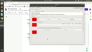 RSA cryptosystem demonstration with Jcryptool