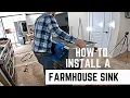 Epic Farmhouse Sink Install The Most Beautiful Kitchen Sink You ve Ever Seen