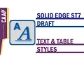 Solid Edge - Draft Styles