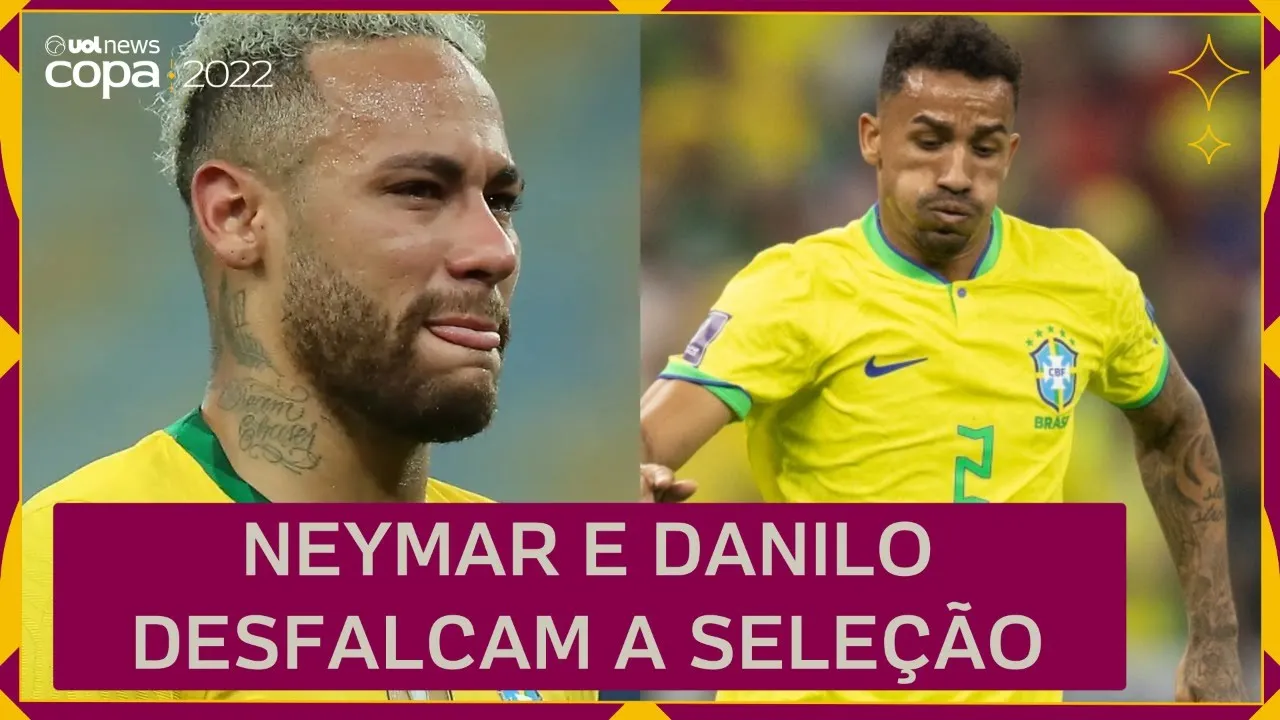 NEYMAR e DANILO desfalcam a seleção na COPA após lesões: últimas notícias direto do QATAR
