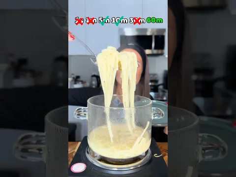 She COOKED spaghetti for ONE HOUR?