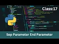 Class 17 Sep Parameter End Parameter Nython Vaiaa