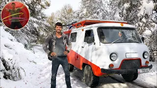 EXTREME off-grid WINTER camping – no heating