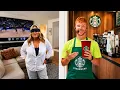I Built a Starbucks INSIDE My Parents House