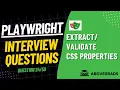 Question Validate CSS Values of an Element in Playwright Playwright Interview Q A Series