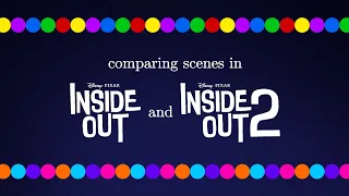 Comparing scenes in Inside Out and Inside Out 2