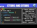 Constructors and Destructors in C OOP