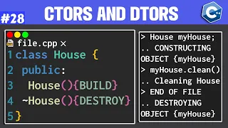 Constructors and Destructors in C OOP