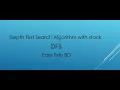 Depth First Search Algorithm with Stack DFS dfs dfs example bangla