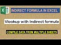 Vlookup with Indirect formula in Excel