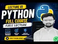 Python Programming Course for Beginners Lecture 1 Introduction to Python in