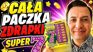SHOCKING ENTIRE PACK OF SUPER 7 LOTTO SCRATCH-OFFS