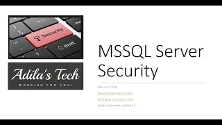 SQL Server User Security