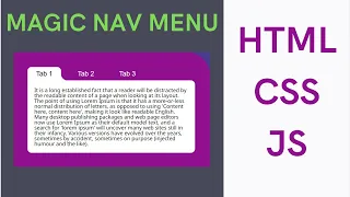 Simple Tab-Menu using HTML CSS JS Rounding the corners the other side