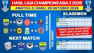Hasil Liga Champions Asia 2 2026 - Persib vs Melbourne Victory - Klasemen Liga Champions Asia 2 2026