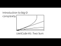 Big O Notation Explained Intro to Time Complexity Leetcode 1 Two Sum