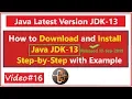 Java Latest Version JDK13 - How to Download and Install Java 13 step by step with program