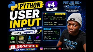 Python Tutorial for Beginners User Input Explained Learn Python Step by Step