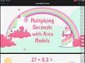 Multiply Decimals w Area Models