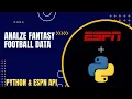 Python ESPN API Pulling Individual Player Date w Pre-Built Functions