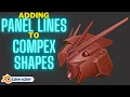 Adding Panel Lines to Complex Shapes in Blender