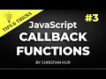 JavaScript Tips Tricks How and Why Callback Functions Are Used in JavaScript