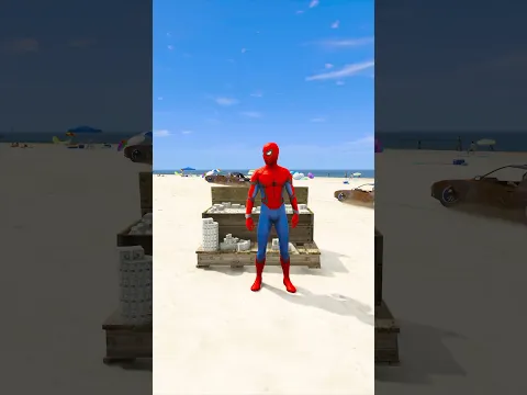 GTA V : BENNY AND IRON MAN MODIFIED SPIDER-MAN CAR IN GTA 5 ! #shorts #viral #gta #gta5