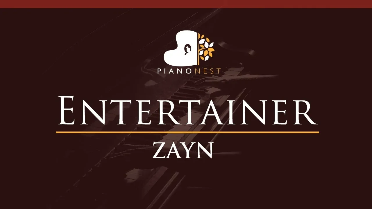ZAYN - Entertainer - HIGHER Key (Piano Karaoke / Sing Along)