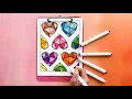 Turn a Coloring Page into Easy Valentine s Day Garland SIMPLE PAPER CRAFT IDEA
