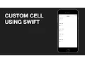 Swift Basic Custom TableView Cell Coding Timelapse