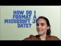 How do I format a Microsoft JSON date