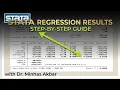 How to Interpret STATA regression outcome