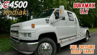 Duramax LLY P1093 - Changing the Fuel Pressure Relief Valve in a Chevrolet Kodiak C4500