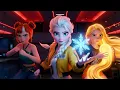ICE QUEEN HYBRID Rumi vs Red Oni Boss | Frozen Sky Battle Official Lyric Video