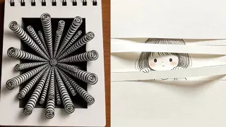 10 easy Art ideas for beginners / drawing/ painting 