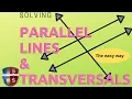 How to solve parallel lines and transversals