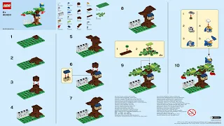 LEGO instructions - Monthly Mini Model Build - 40400 - Bird in a tree (06-2020)